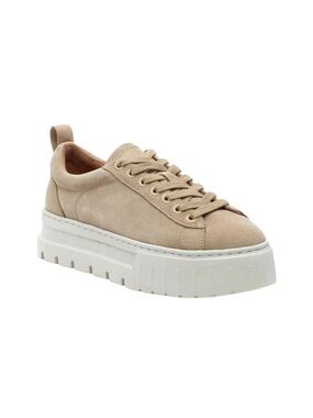 NEW J Slides Amanda Lace Up Platform in Sand Neutral Natural Sneaker Size 8.5